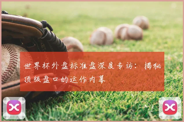 世界杯外盘标准盘深度专访:揭秘顶级盘口的运作内幕
